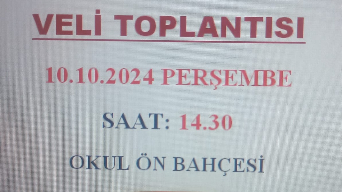 VELİ TOPLANTISI